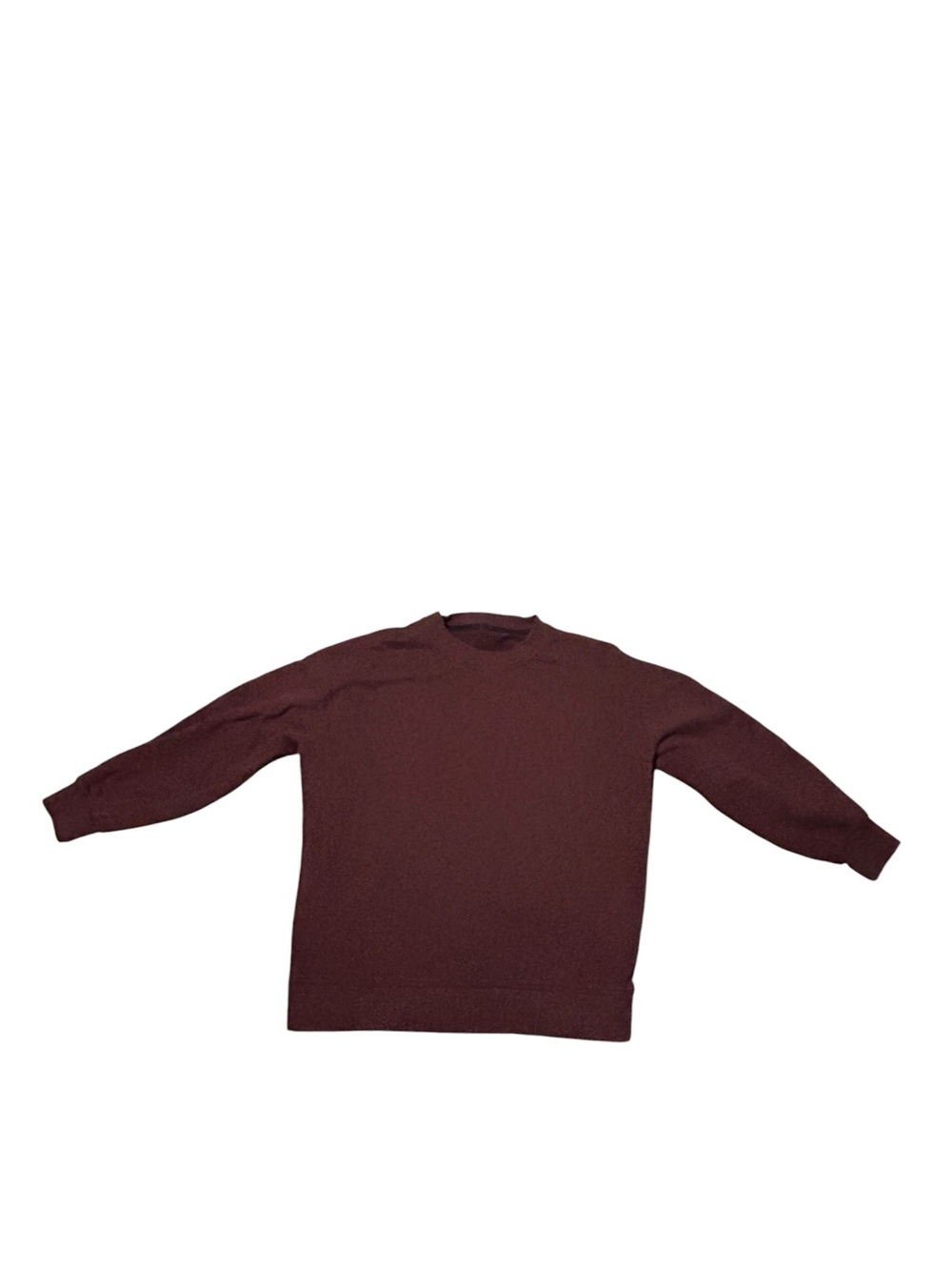 Lululemon Men's Crewneck Sweater Burgundy Long Sleeves - Picture 3 of 6